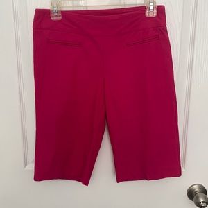 Rekucci pink pull on city shorts